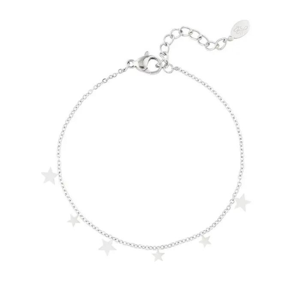 BRACELET FIN ETOILES OR-ARGENT