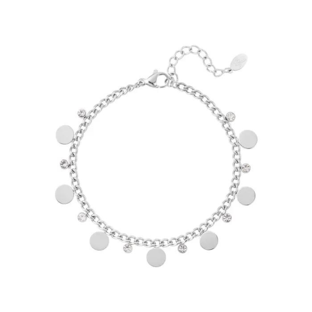 BRACELET CERLES STRASS OR-ARGENT