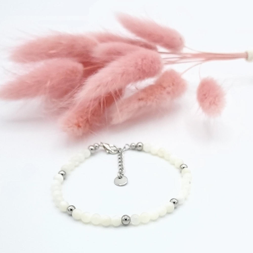 BRACELET NACRE 4MM